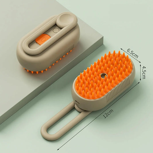 Hot Selling Clean Pet Grooming Brush for Massage Steamy Dog Brush 3 in 1 Pet Spray Hair Comb